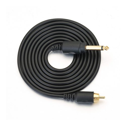 RCA kábel (puha, közepesen vastag, egyenes) - szilikon clip cord kábel