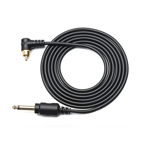 Jack 6,3 mm - RCA Kabel Gerade (gerade, Silikon)
