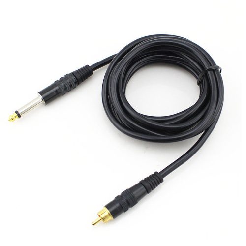 RCA kábel (vastag, egyenes) - gumi clip cord kábel