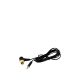 RCA-Kabel (weich, dünn, rechtwinklig) - Silikon