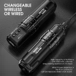 Dragonhawk Fold Pro (2.4-4.2 mm) Tattoo Pen (fekete) - vezeték nélküli tetováló gép