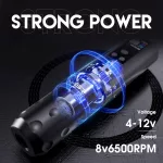 Mast Fold 2 Pro (2.4-4.2 mm) Tetováló gép (fekete) - vezeték nélküli