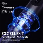 Dragonhawk RS1 (3.5 mm) Tattoo Pen (szürke-kék) - vezeték nélküli tetováló gép