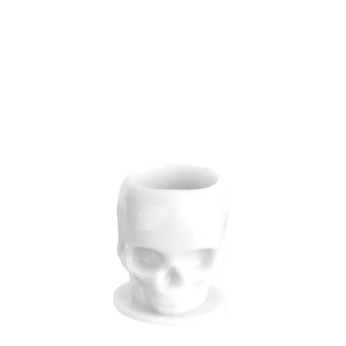 Koponya festéktartó kupak (15 mm - 200 db) - Skull Ink cap - fehér