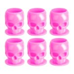 Koponya formájú tetováló festéktartó kupak (15 mm - 200 db - pink)