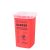Hulladékgyűjtő edény - Tűkonténer/tű gyűjtő doboz 1L - piros