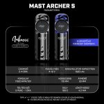 Mast Archer S (4.2 mm) Tetováló gép (lila-fekete) - vezeték nélküli