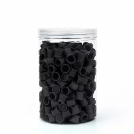 Szilikon festéktartó kupak (300 db - fekete)