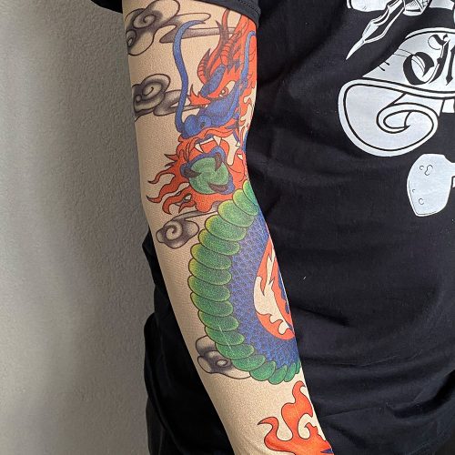 Karra húzható textil tetoválás (Dragon)