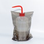 Fekete védőfólia csőrös öblítő, mosó flakonra (14x24 cm, 200 db)