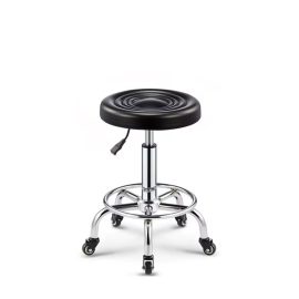 Görgős tetováló szék lábtartóval (fekete)