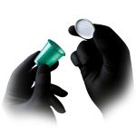 Style latex kesztyű (100db - XL) fekete, púdermentes