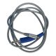 Klinke 6,3 mm - RCA-Kabel (grau, gerade, Silikon)