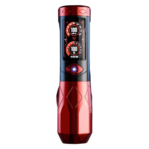 Ava GTR (2.5-5.0 mm) Tetováló gép (piros) - vezeték nélküli