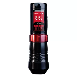   Ava GTS (2.0-4.5 mm) Tetováló gép (fekete-piros) - vezeték nélküli