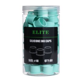 Elite szilikon festéktartó kupak (18 mm - zöld - 60 db)