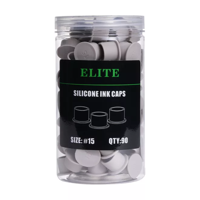 Elite szilikon festéktartó kupak (15 mm - szürke - 90 db)