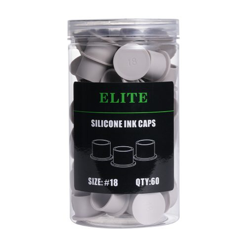 Elite szilikon festéktartó kupak (18 mm - szürke - 60 db)