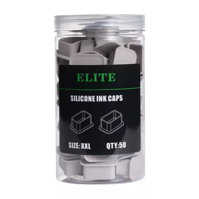 Elite XXL szilikon festéktartó kupak (25 mm - szürke - 50 db)