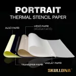 SKULLDNA Portrait thermal stencil papír (100 lap)