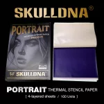 SKULLDNA Portrait thermal stencil papír (100 lap)
