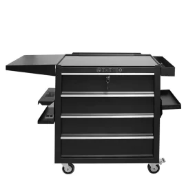   4 fiókos tetováló munkaállomás (hosszított munkalapos, görgős eszköztartó kocsi)