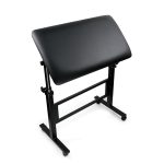 Tetováló kartámasz (fekete) - 40x75 cm, fixálható görgőkkel