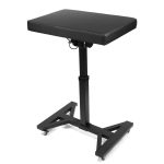 Tetováló kartámasz (fekete) - H talp, fixálható görgőkkel