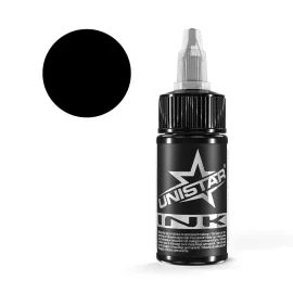 Unistar Ink Top Basic Black 30 ml tetováló festék – REACH-kompatibilis, Kwadron