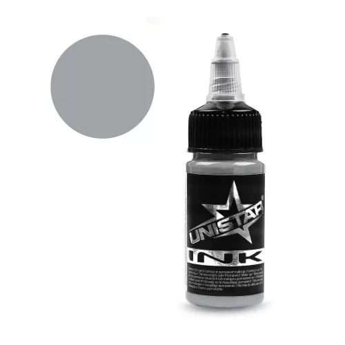 Unistar Ink Basic Gray Medium 30 ml tetováló festék – REACH-kompatibilis, Kwadron