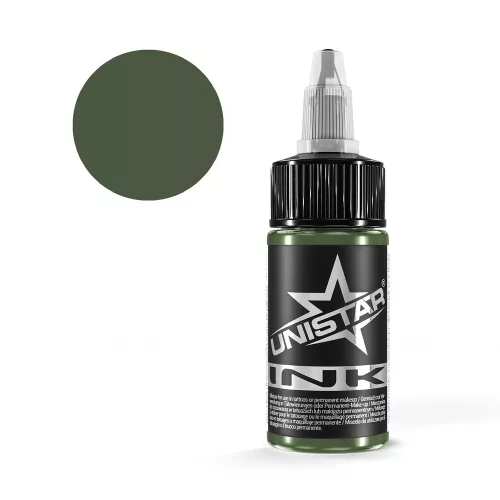 Unistar Ink Dark Green 30 ml tetováló festék – REACH-kompatibilis, Kwadron