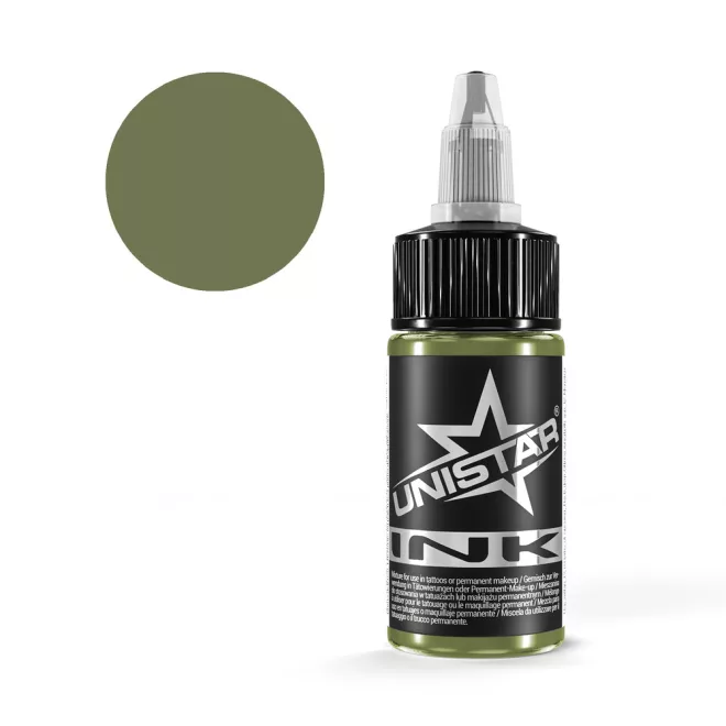 Unistar Ink Olive 30 ml tetováló festék – REACH-kompatibilis, Kwadron