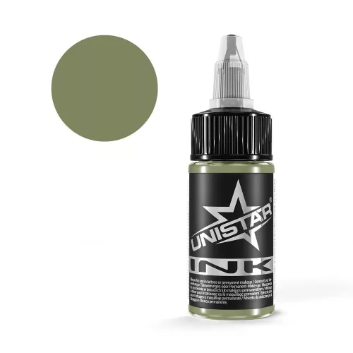 Unistar Ink Soft Pale Green 30 ml tetováló festék – REACH-kompatibilis, Kwadron