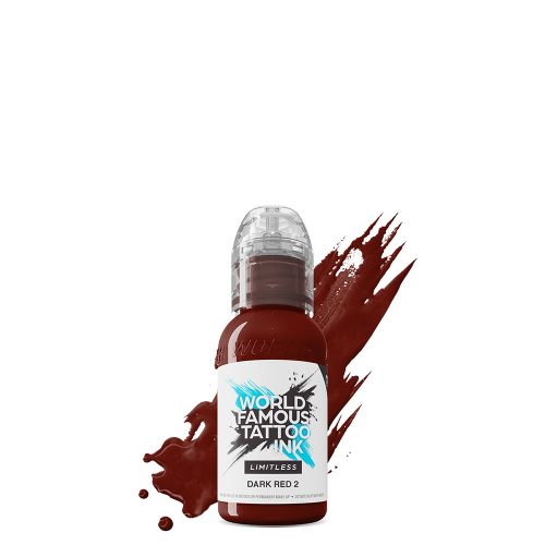 World Famous Tattoo Ink Dark Red 2 (30ml) EU REACH tetováló festék