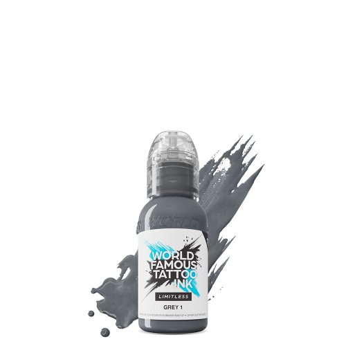 World Famous Tattoo Ink Grey 1 (30ml) EU REACH tetováló festék