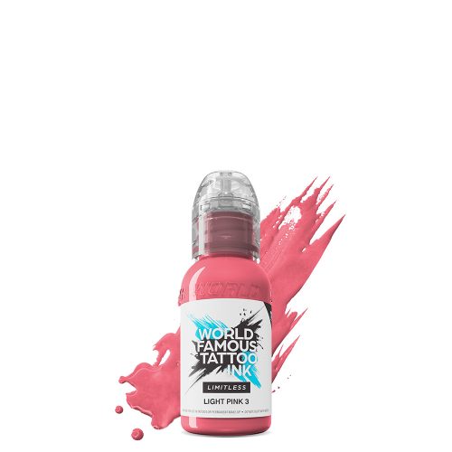 World Famous Tattoo Ink Light Pink 3 (30ml) EU REACH tetováló festék