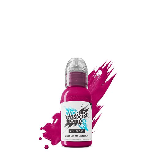 World Famous Tattoo Ink Medium Magenta 1 (30ml) EU REACH tetováló festék