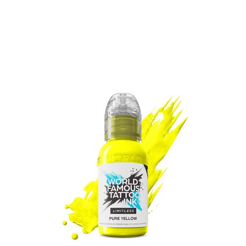 World Famous Tattoo Ink Pure Yellow (30ml) EU REACH tetováló festék