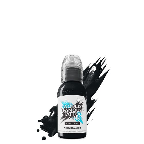 World Famous Tattoo Ink Warm Black 2 (30ml) EU REACH tetováló festék