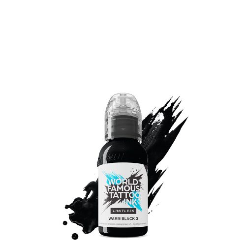 World Famous Tattoo Ink Warm Black 3 (30ml) EU REACH tetováló festék